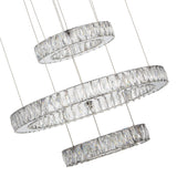 Galaxy Chrome Modern 49" Crystal Chandelier