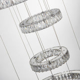 Galaxy Chrome Modern 49" Crystal Chandelier