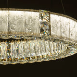 Mina Clear 31" Round Crystal LED Chandelier