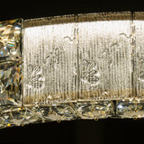 Mina Clear 31" Round Crystal LED Chandelier