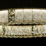 Mina Clear 31" Round Crystal LED Chandelier