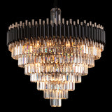 Symphony Black Round 37-Light Crystal Chandelier