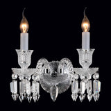 Treviso Clear 2-Light Traditional Crystal Wall Sconce