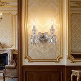 Treviso Clear 2-Light Traditional Crystal Wall Sconce