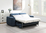Chesney Dark Blue Sofa w/ Queen-Size Sleeper