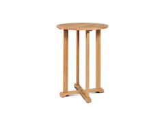 La Costa 3-Piece Teak Outdoor Round Bar Dining Set - Ornate Home