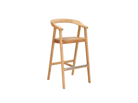 La Costa 3-Piece Teak Outdoor Round Bar Dining Set - Ornate Home