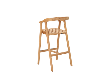 La Costa 3-Piece Teak Outdoor Round Bar Dining Set - Ornate Home