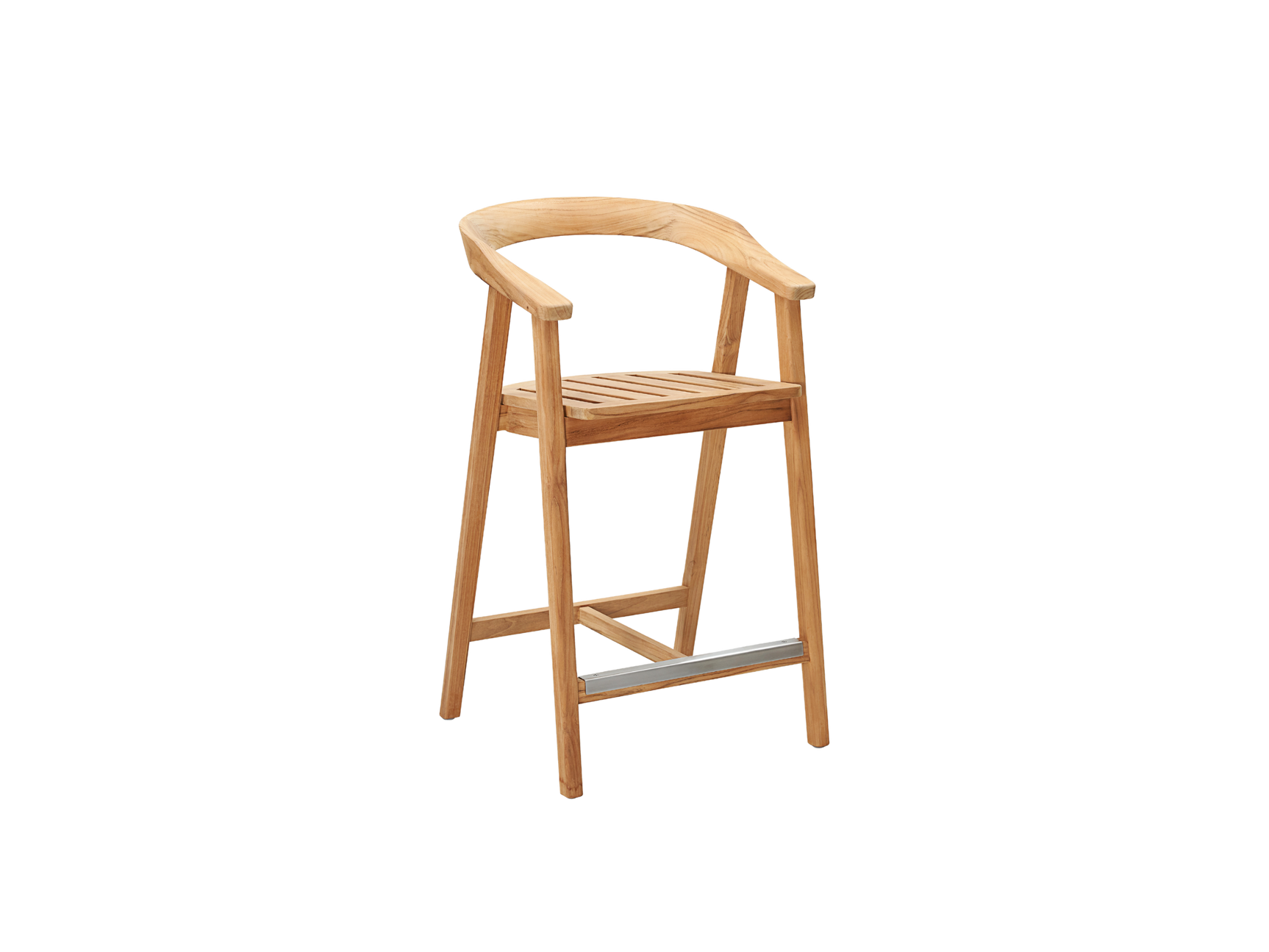 La Costa 5-Piece Teak Outdoor Counter Height Dining Set - Ornate Home