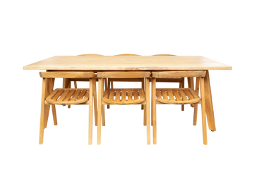 La Costa 84-inch Rectangular Teak Outdoor Wide-plank Dining Table - Ornate Home