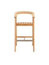 La Costa Teak Outdoor Barrel Back Bar Armchair - Ornate Home