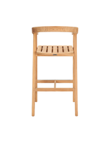 La Costa Teak Outdoor Barrel Back Bar Armchair - Ornate Home