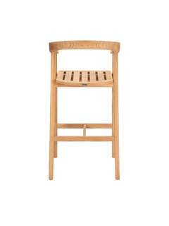 La Costa Teak Outdoor Barrel Back Bar Armchair - Ornate Home