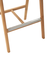 La Costa Teak Outdoor Barrel Back Bar Armchair - Ornate Home