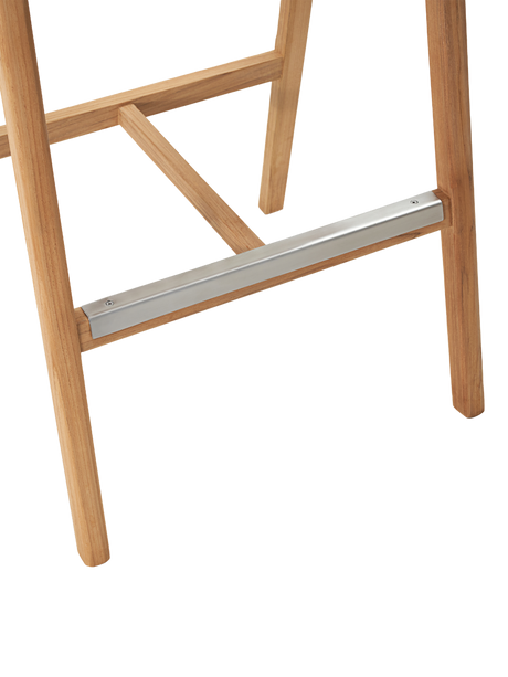 La Costa Teak Outdoor Barrel Back Bar Armchair - Ornate Home