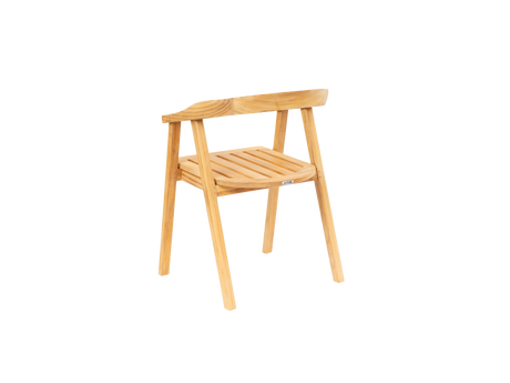 La Costa Teak Outdoor Barrel Back Dining Armchair - Ornate Home