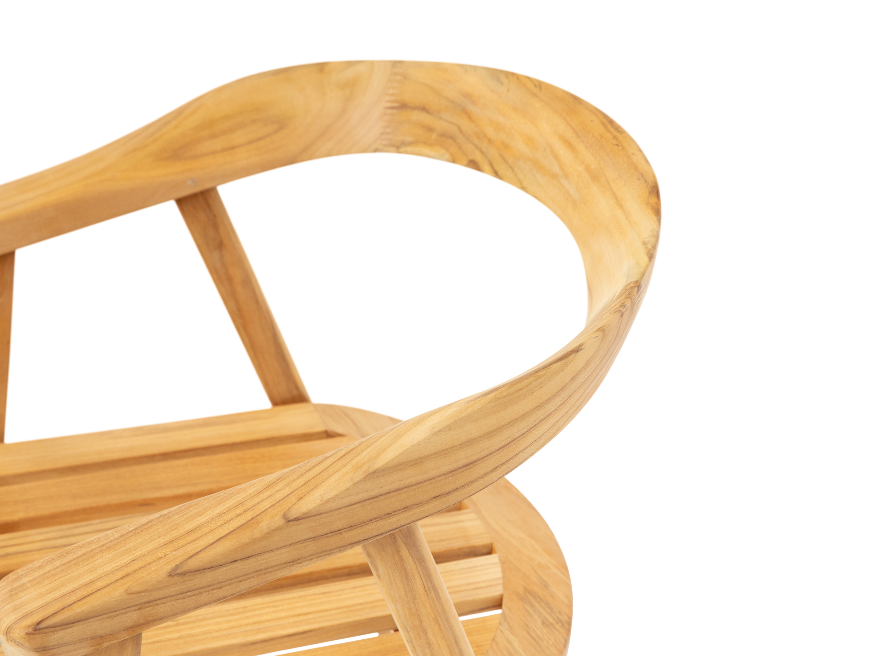 La Costa Teak Outdoor Barrel Back Dining Armchair - Ornate Home