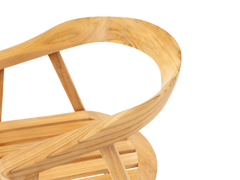 La Costa Teak Outdoor Barrel Back Dining Armchair - Ornate Home