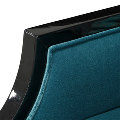 La Francaise Black Ice/Azure Accent Chair - Ornate Home