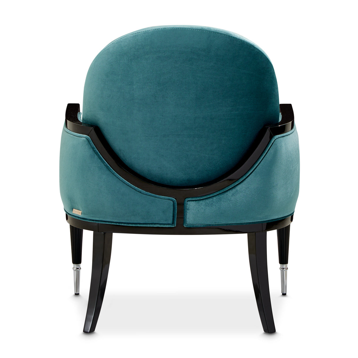 La Francaise Black Ice/Azure Accent Chair - Ornate Home