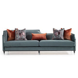 La Francaise Black Ice/Azure Mansion Sofa - Ornate Home