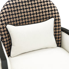 La Francaise Black Ice/Café Accent Chair - Ornate Home