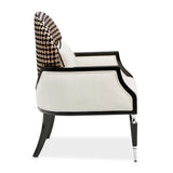 La Francaise Black Ice/Café Accent Chair - Ornate Home