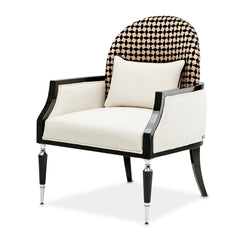 La Francaise Black Ice/Café Accent Chair - Ornate Home