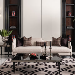 La Francaise Black Ice/Café Mansion Sofa - Ornate Home