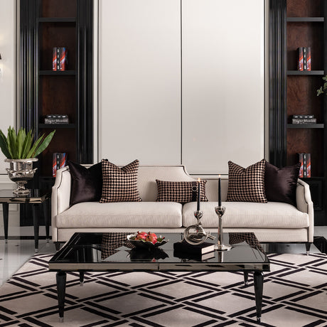 La Francaise Black Ice/Café Mansion Sofa - Ornate Home