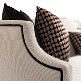 La Francaise Black Ice/Café Mansion Sofa - Ornate Home