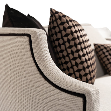 La Francaise Black Ice/Café Mansion Sofa - Ornate Home