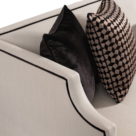 La Francaise Black Ice/Café Mansion Sofa - Ornate Home