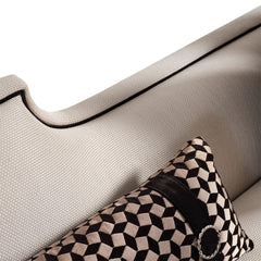 La Francaise Black Ice/Café Mansion Sofa - Ornate Home