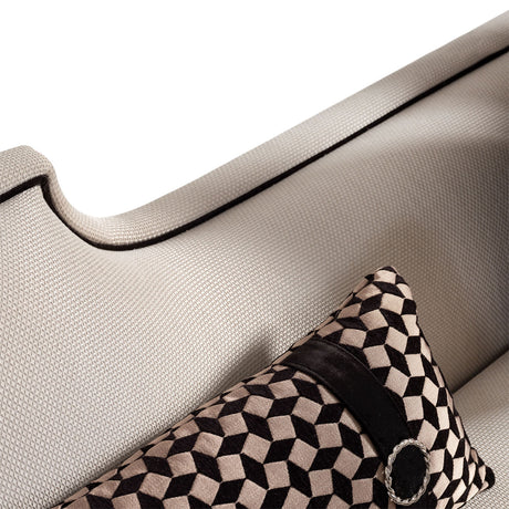La Francaise Black Ice/Café Mansion Sofa - Ornate Home