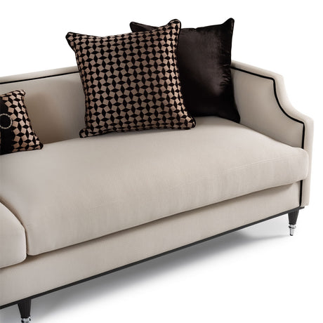 La Francaise Black Ice/Café Mansion Sofa - Ornate Home