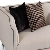 La Francaise Black Ice/Café Mansion Sofa - Ornate Home