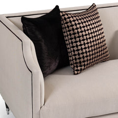 La Francaise Black Ice/Café Mansion Sofa - Ornate Home