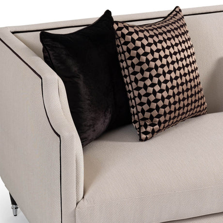 La Francaise Black Ice/Café Mansion Sofa - Ornate Home