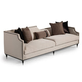 La Francaise Black Ice/Café Mansion Sofa - Ornate Home