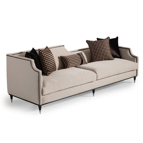 La Francaise Black Ice/Café Mansion Sofa - Ornate Home