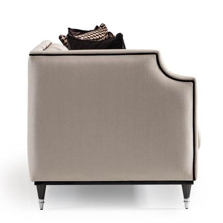 La Francaise Black Ice/Café Mansion Sofa - Ornate Home