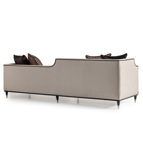 La Francaise Black Ice/Café Mansion Sofa - Ornate Home