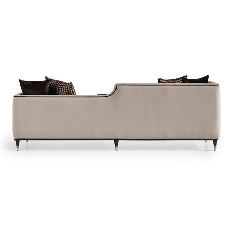 La Francaise Black Ice/Café Mansion Sofa - Ornate Home