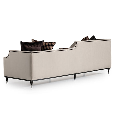 La Francaise Black Ice/Café Mansion Sofa - Ornate Home