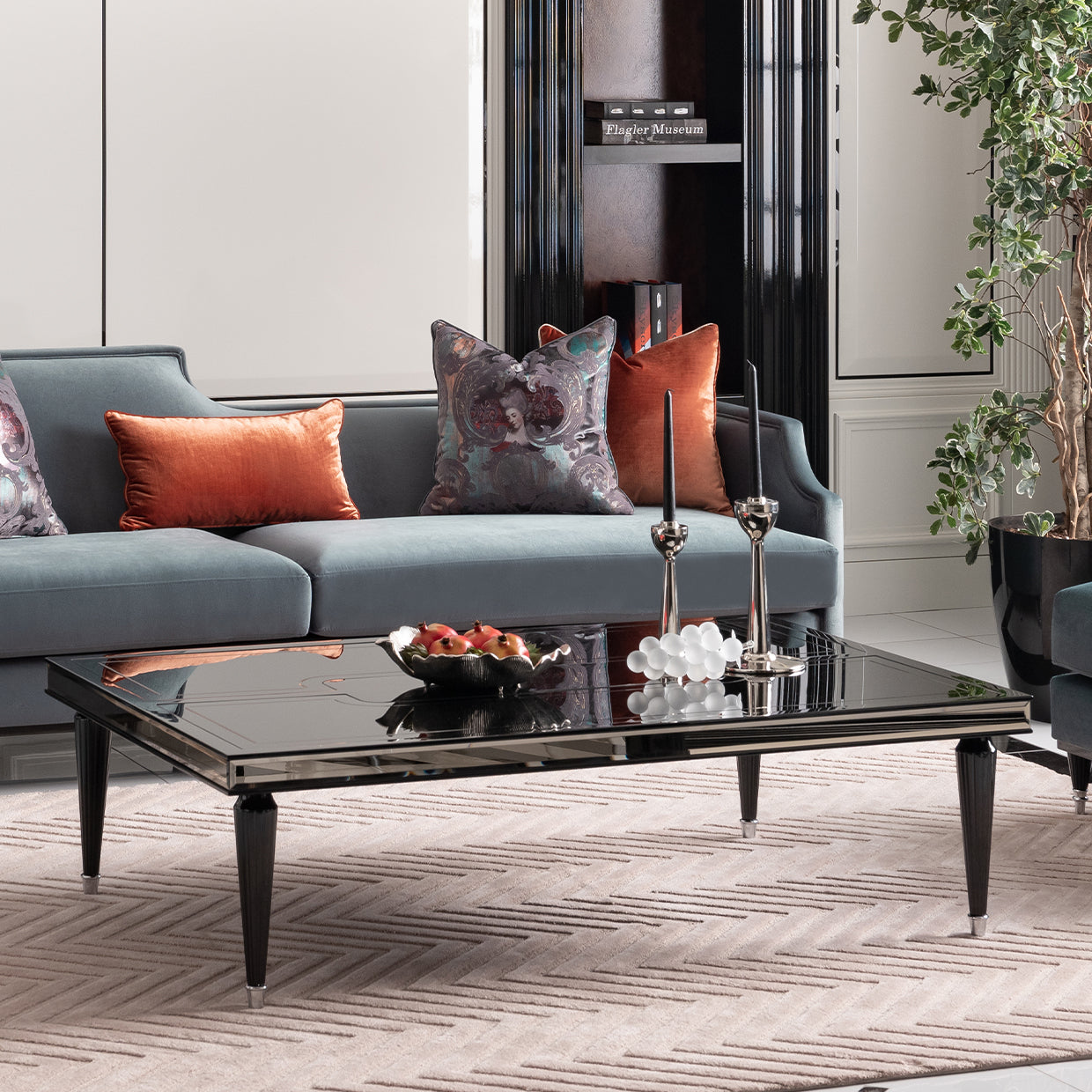 La Francaise Black Ice Cocktail Table - Ornate Home
