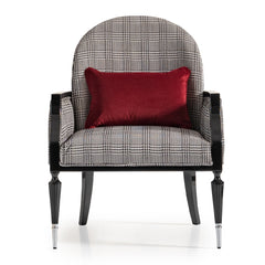 La Francaise Black Ice/Domino Accent Chair - Ornate Home