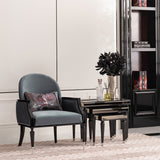 La Francaise Black Ice Nesting Tables (Set of 3) - Ornate Home