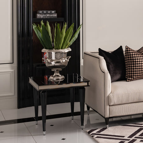 La Francaise Black Ice Side Table - Ornate Home