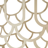 La Marisia Champagne Gold Marble Chairside Table - Ornate Home